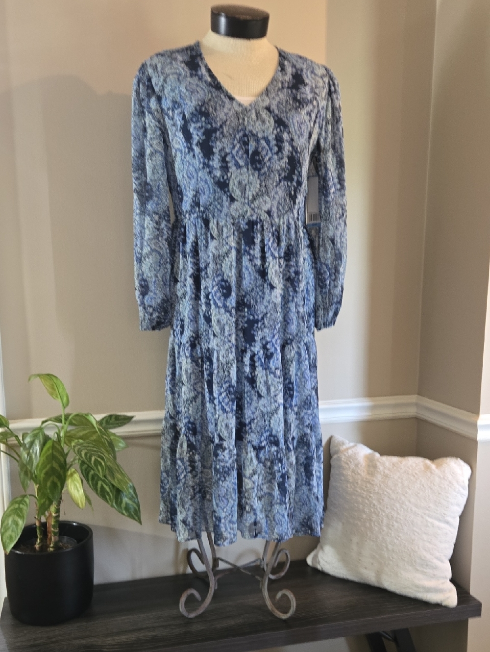 Joie Blue Floral Print Dress